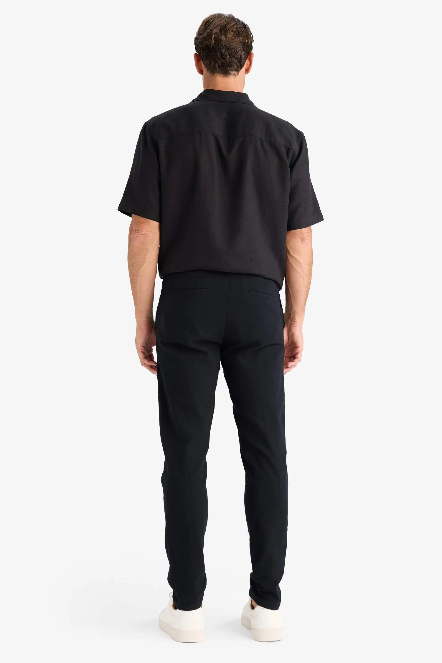 100% Cotton Regular Fit Normal Cut Summer Weave Canvas Jogger Pants