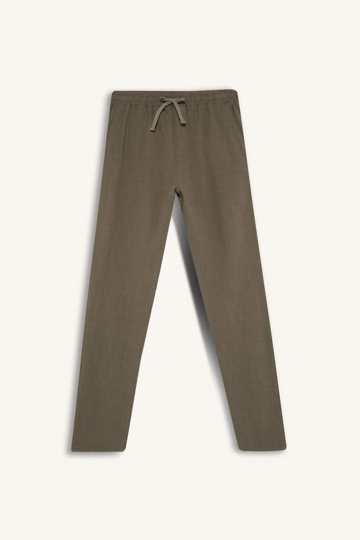 100% Cotton Regular Fit Normal Cut Summer Weave Canvas Jogger Pants