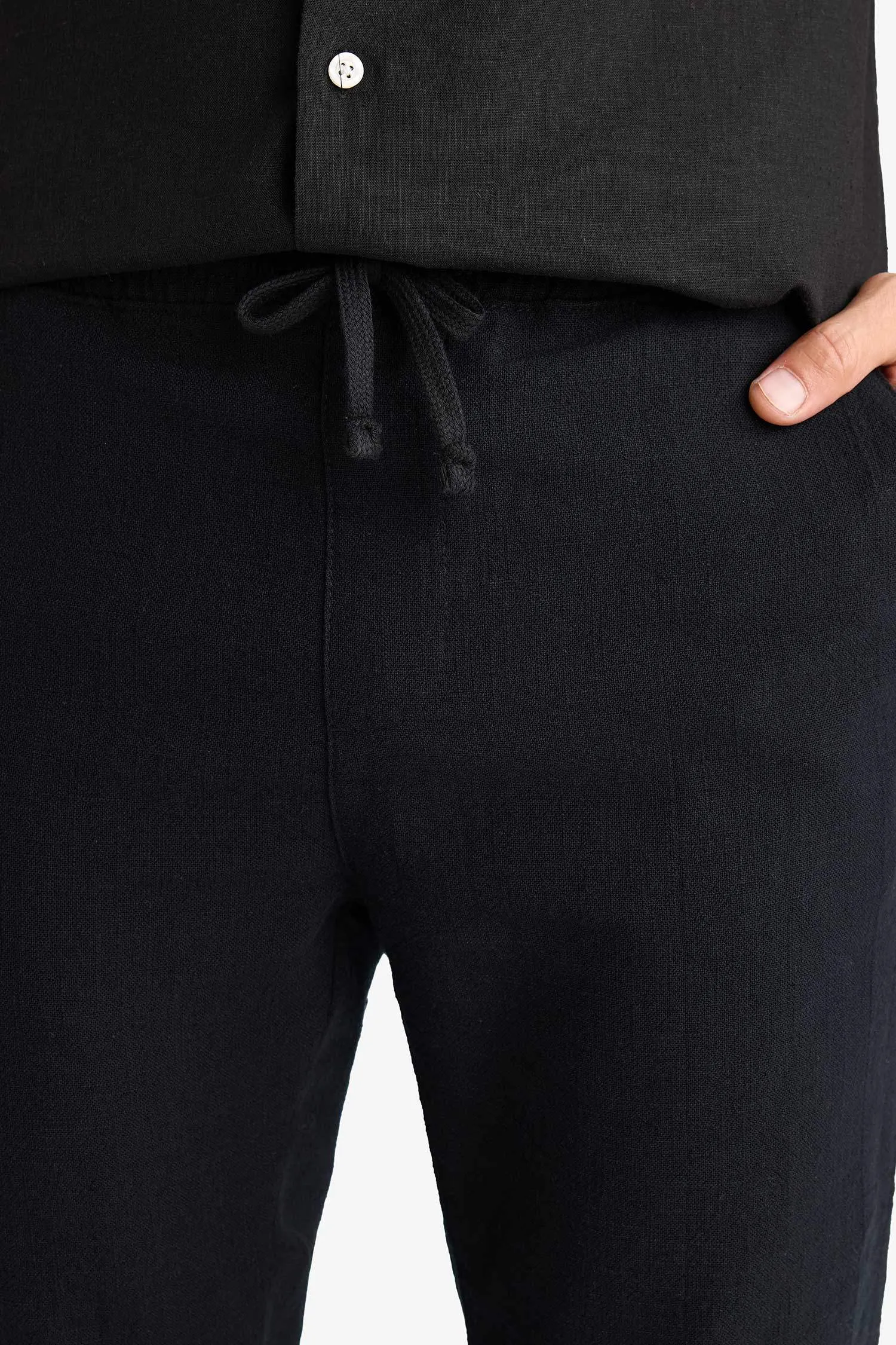 100% Cotton Regular Fit Normal Cut Summer Weave Canvas Jogger Pants