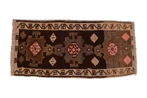 1.5x3 Vintage Distressed Kars Rug Mat