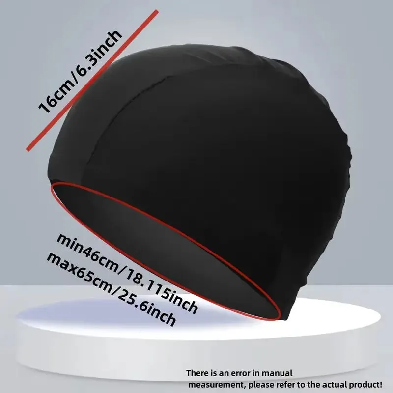 1Pc Nylon Swim Cap for Men and Women Waterproof Elastic Swim Caps Protect Your Ears Essential for Family Swimming Training