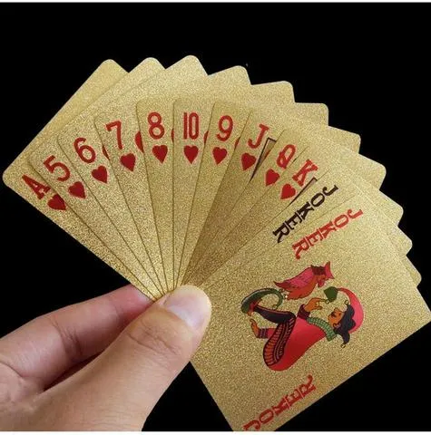24k Gold Foil Playing Cards - Waterproof