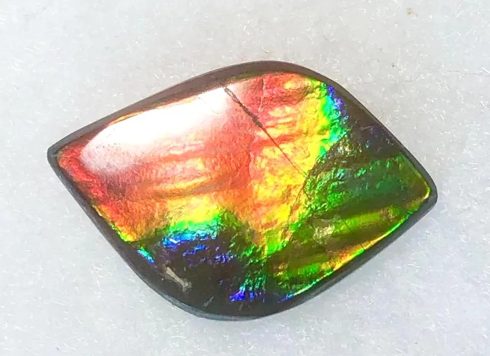 32  x 21 mm  Natural  Free Form . FFN 344 Ammolite  ナチュラル　ルース　アンモライト フリーフォーム