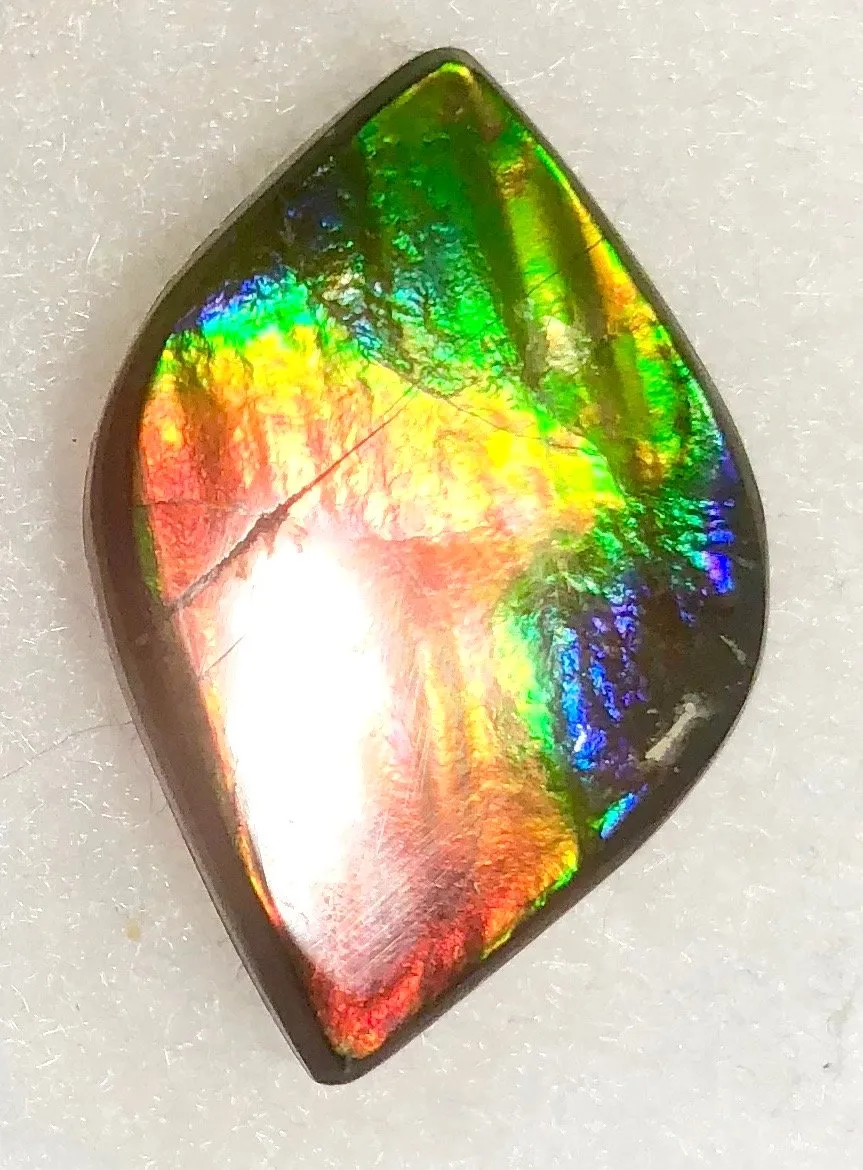 32  x 21 mm  Natural  Free Form . FFN 344 Ammolite  ナチュラル　ルース　アンモライト フリーフォーム