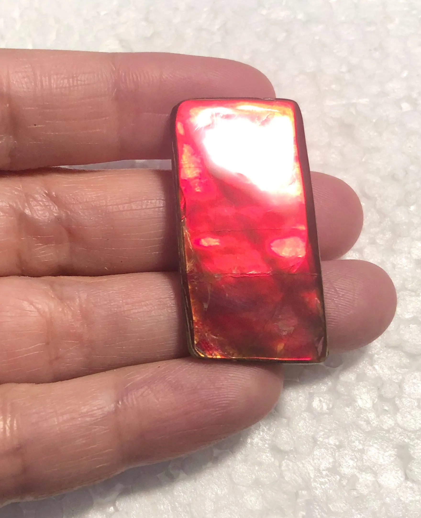37x18x mm   Imperial Double-Sided  Collector Stone - IMP-82  Double-Sided ! 両面 コレクション