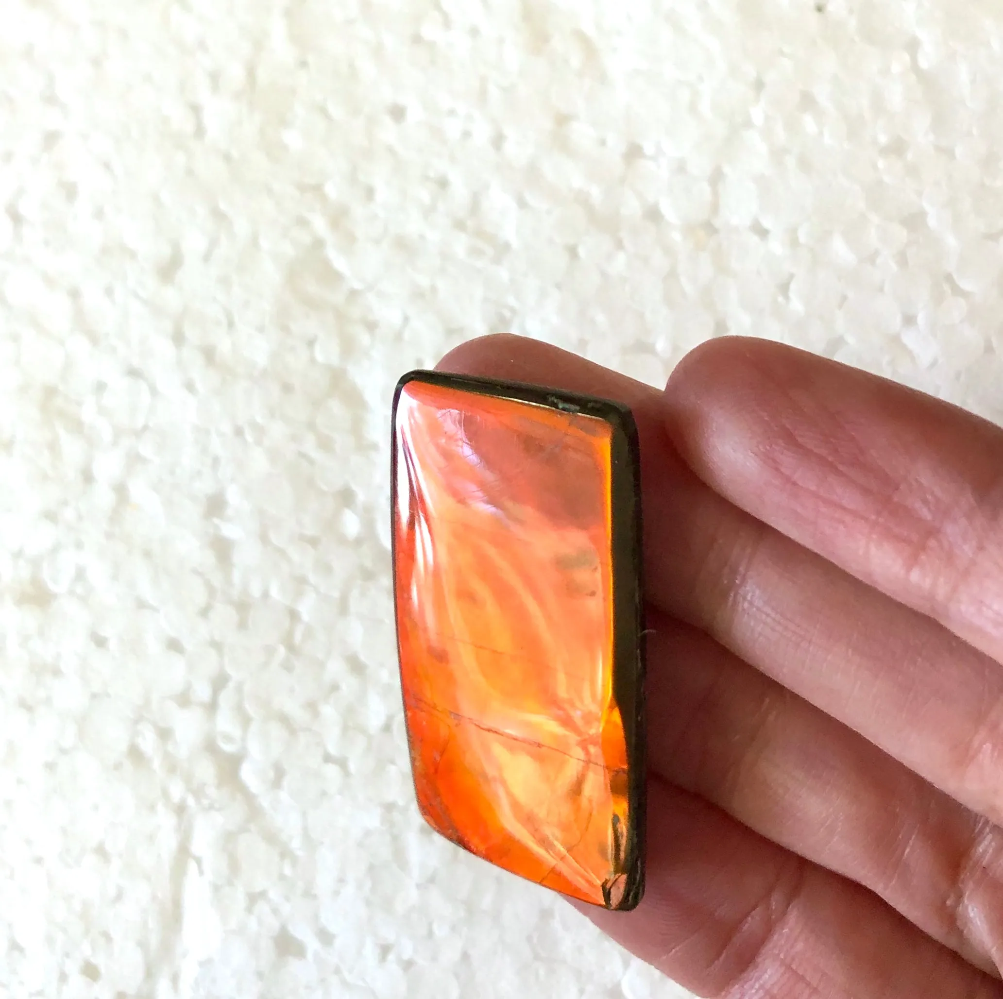 37x18x mm   Imperial Double-Sided  Collector Stone - IMP-82  Double-Sided ! 両面 コレクション