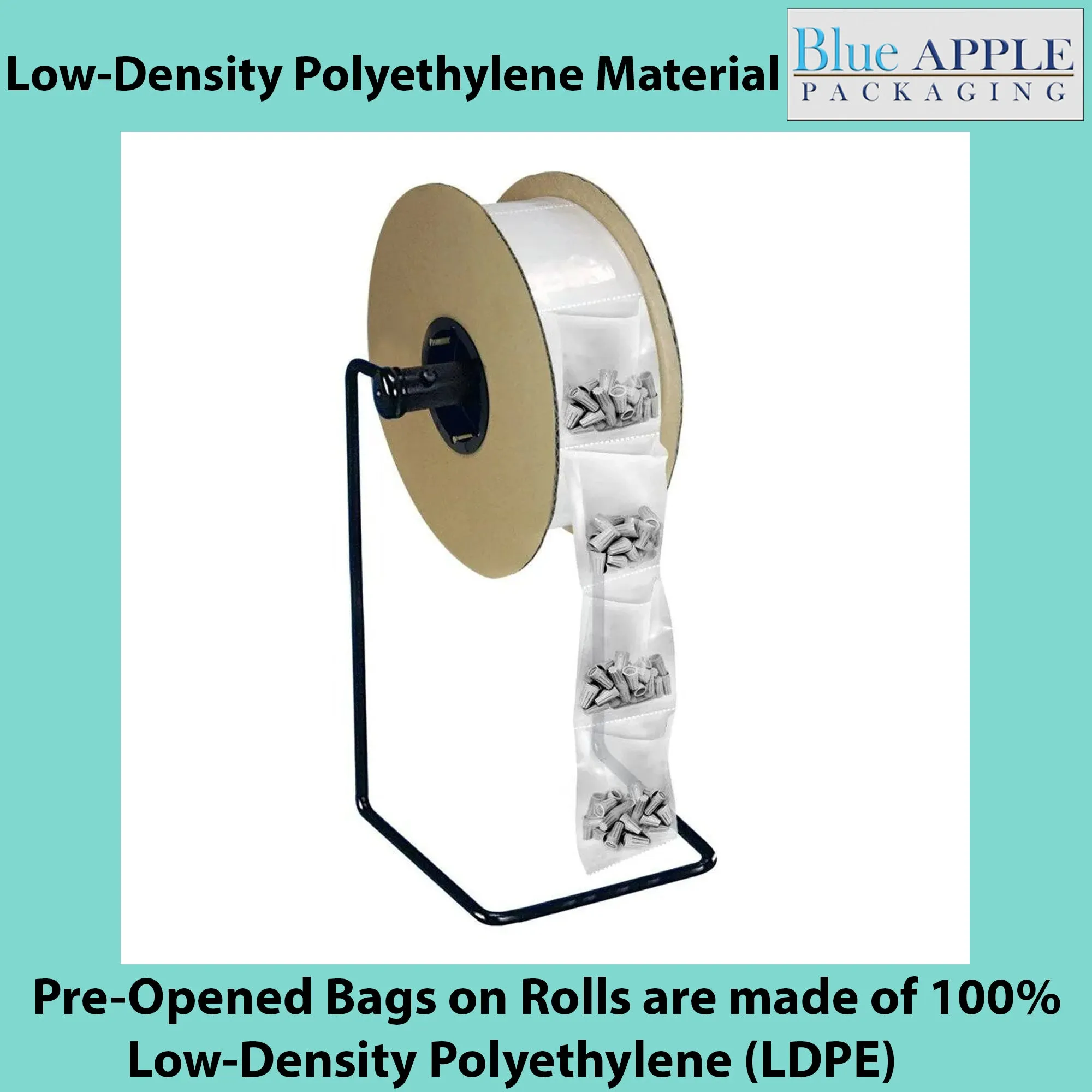 3X6 Inches Kwik-Fill® Pre-Opened Bags on Roll 1.4 Mil Auto Bag 2500/RL