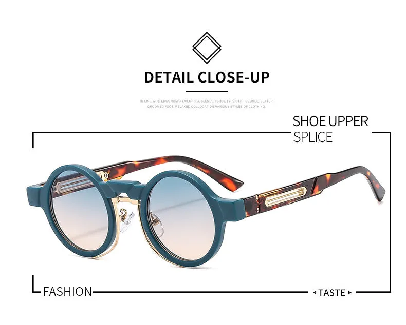 4383 Colorful Fashion Matching Small Round Sunglasses