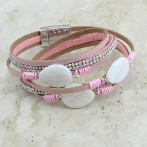 4510 - Wrap Bracelet - Pink