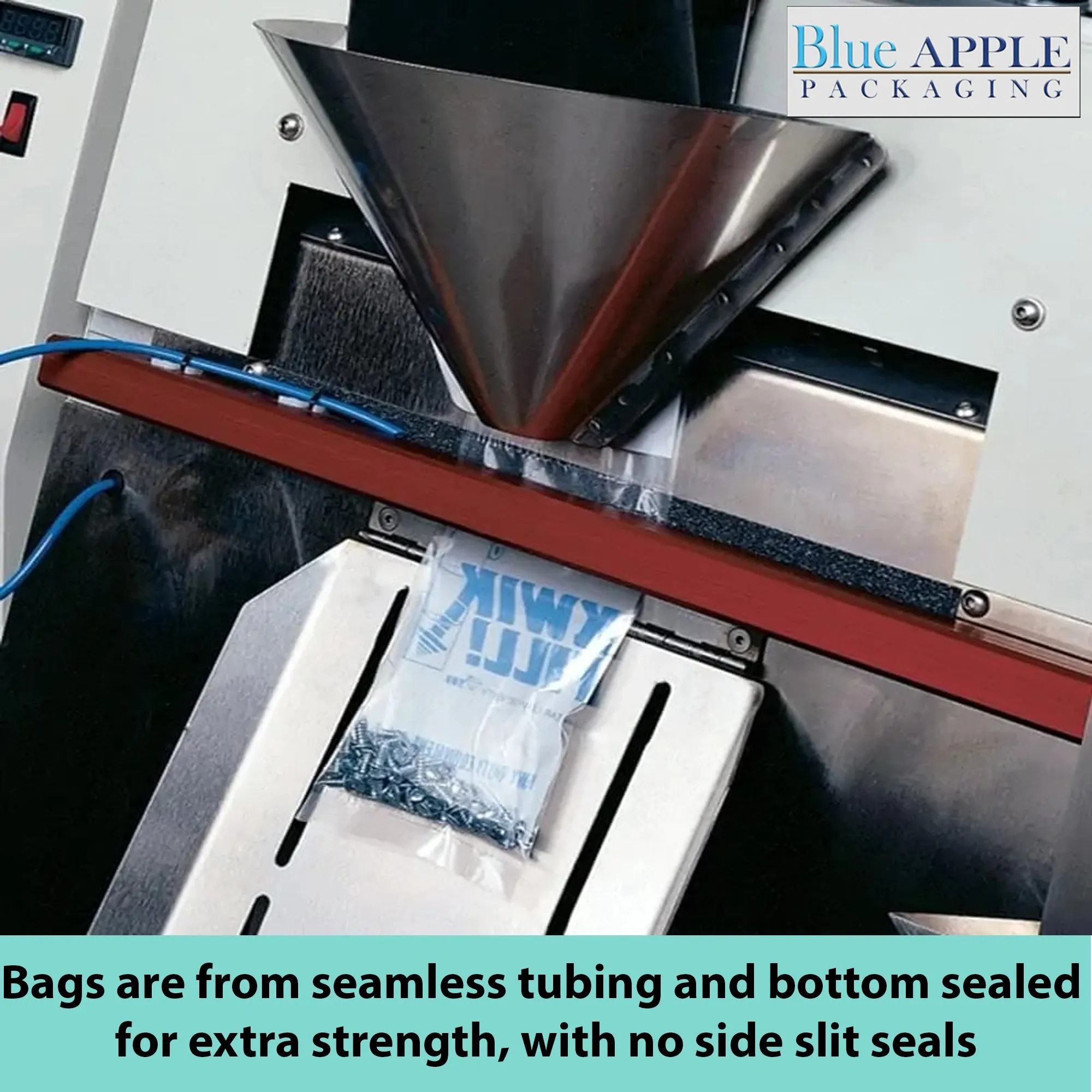 5X10 Inches Kwik-Fill® Pre-Opened Poly Bags on Roll 1.4 Mil Auto Bags 1500/RL