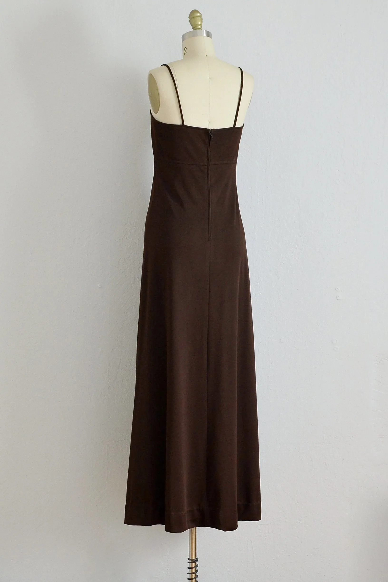 70s Maxi Dress / XS S