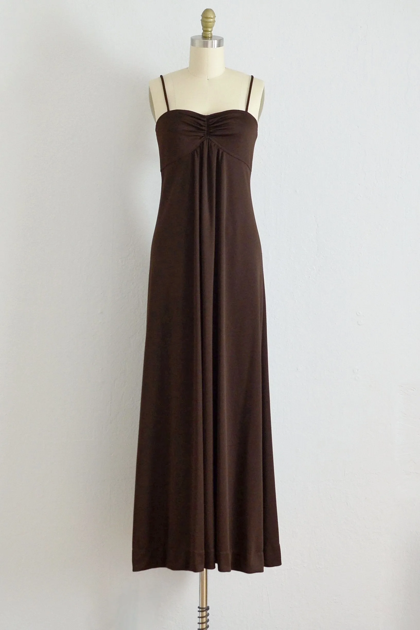70s Maxi Dress / XS S