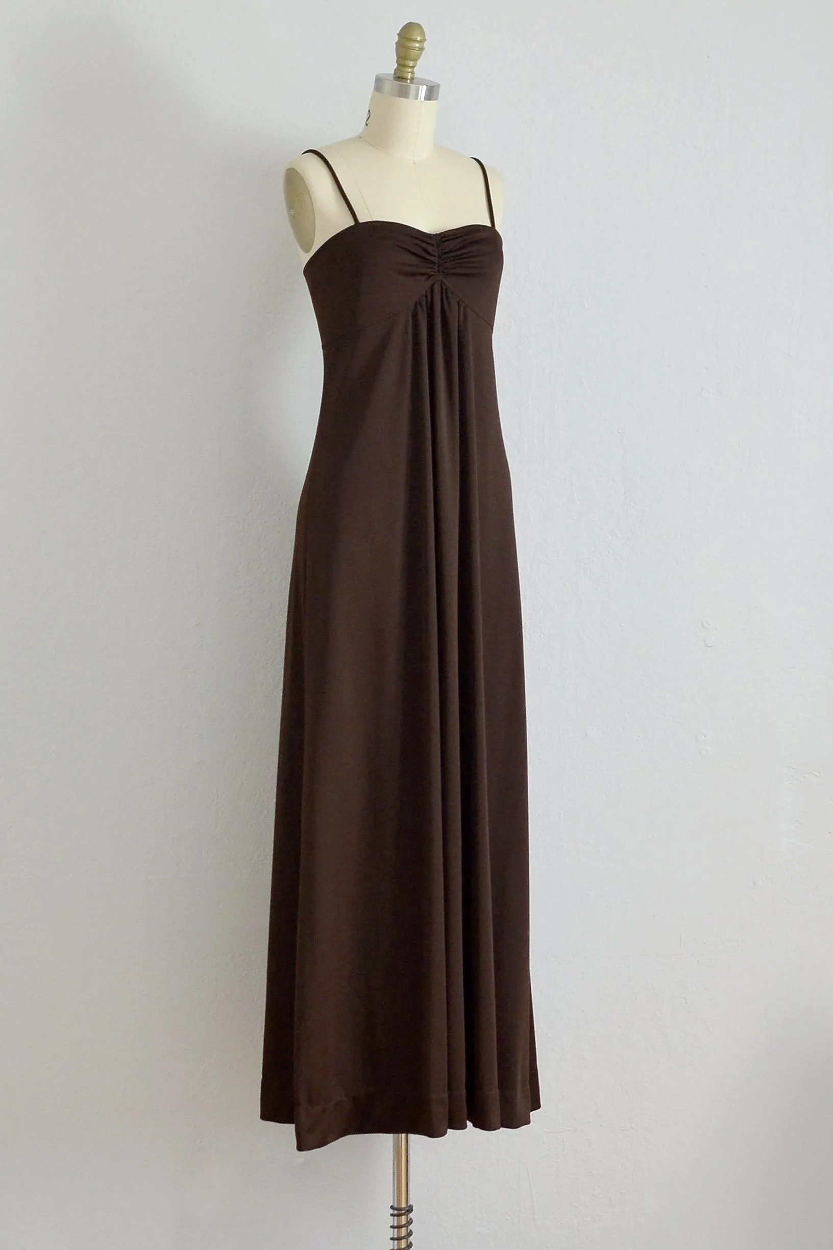 70s Maxi Dress / XS S