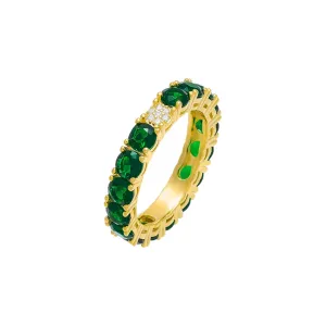 Accented Colored Eternity Band 