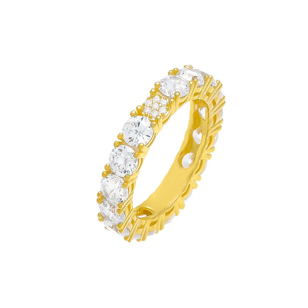 Accented Colored Eternity Band 