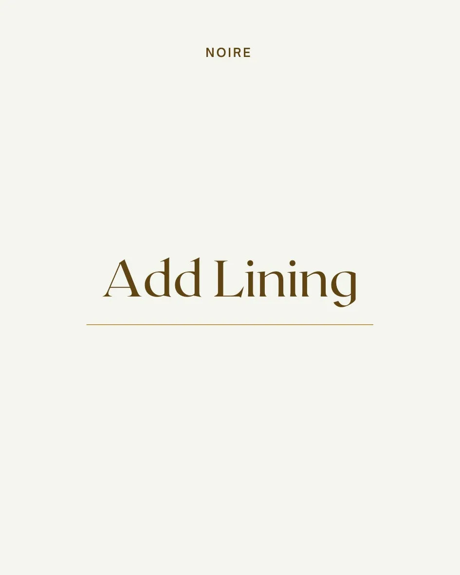 Additional Lining for Garment