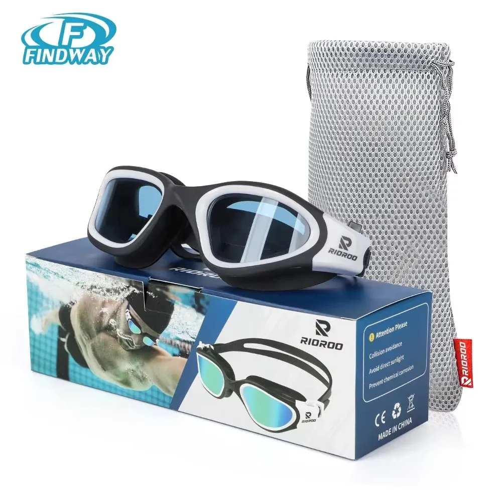 Adult Swim Glasses Professional Goggles Anti-Fog UV Protection Men Women Swimming Goggles Waterproof Adjustable Silicone Inpool