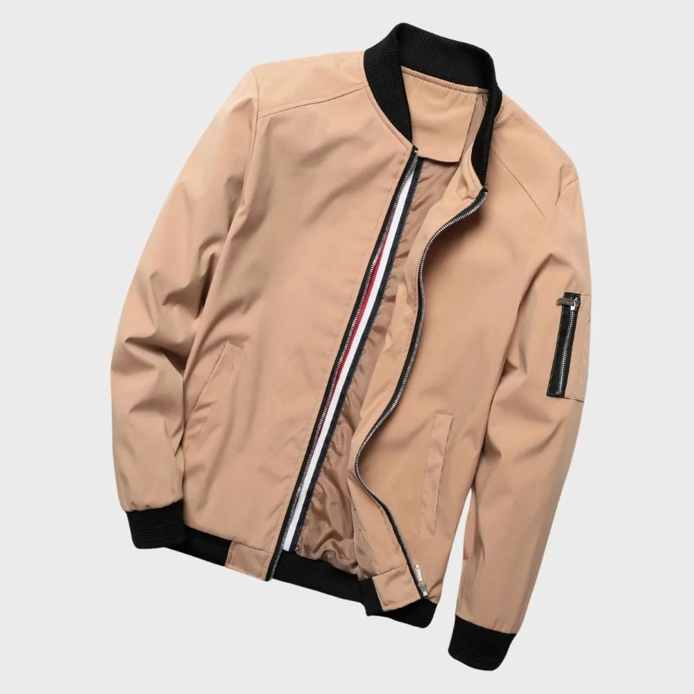AeroShield™ | Men's All-Season Bomber Jacket | Lightweight, Breathable Fabric & Casual Style