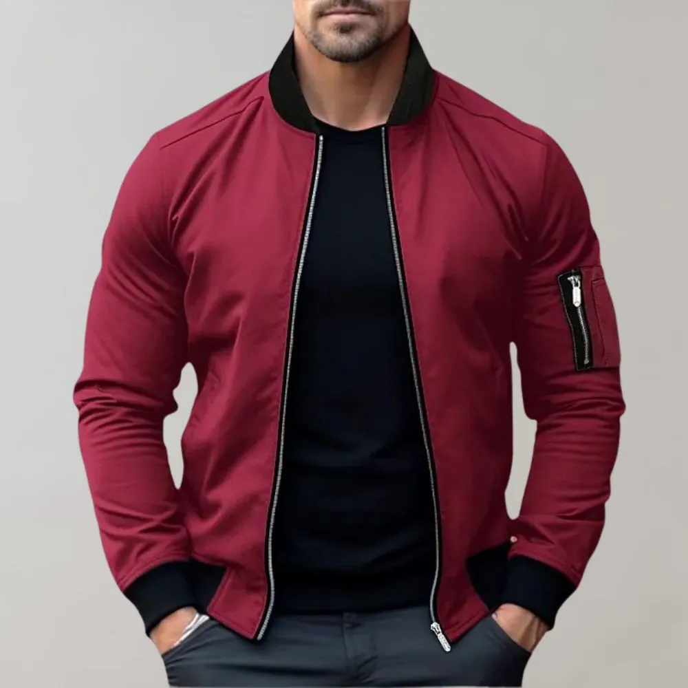 AeroShield™ | Men's All-Season Bomber Jacket | Lightweight, Breathable Fabric & Casual Style