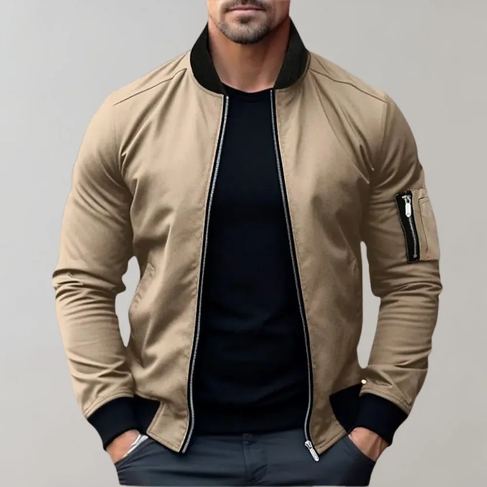 AeroShield™ | Men's All-Season Bomber Jacket | Lightweight, Breathable Fabric & Casual Style