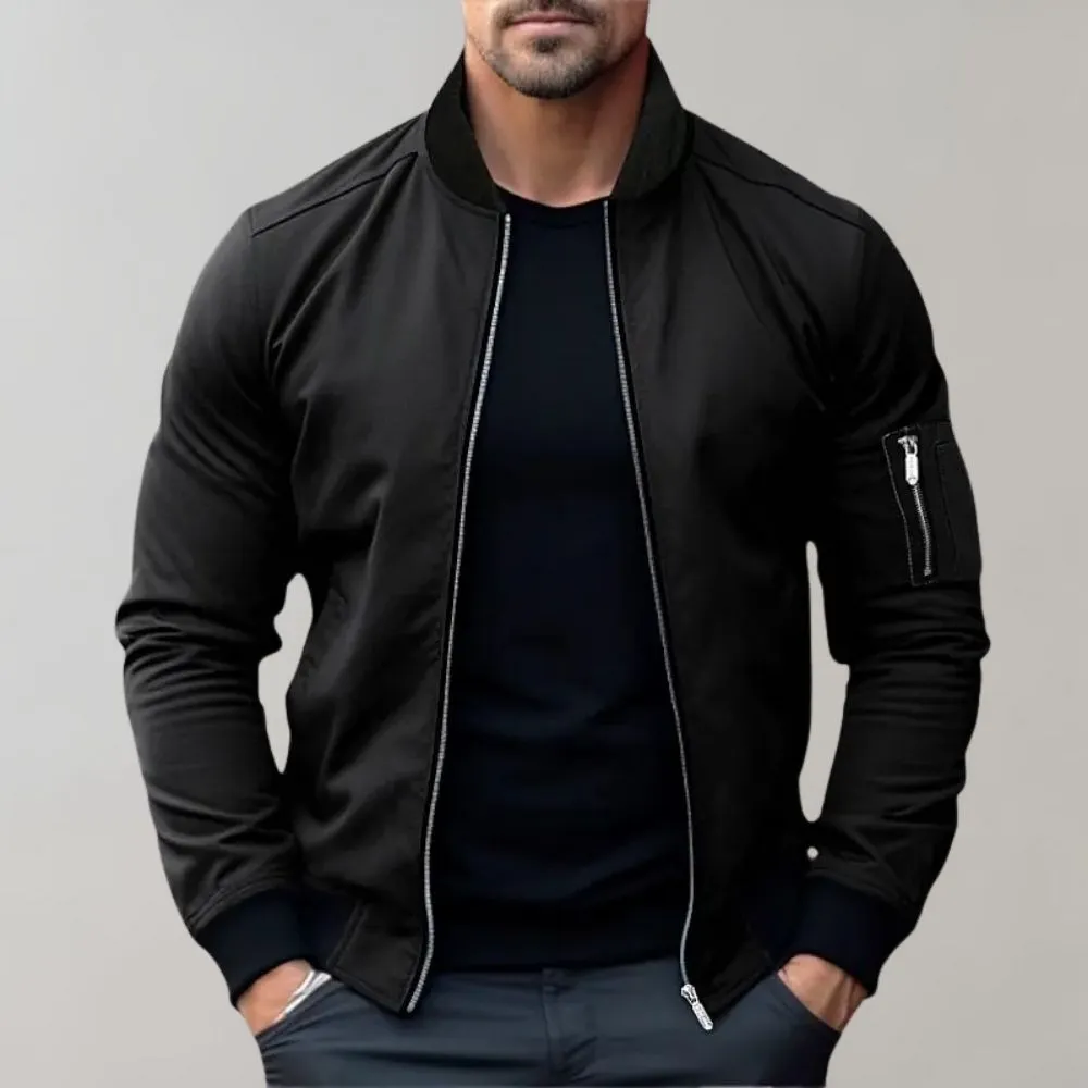 AeroShield™ | Men's All-Season Bomber Jacket | Lightweight, Breathable Fabric & Casual Style