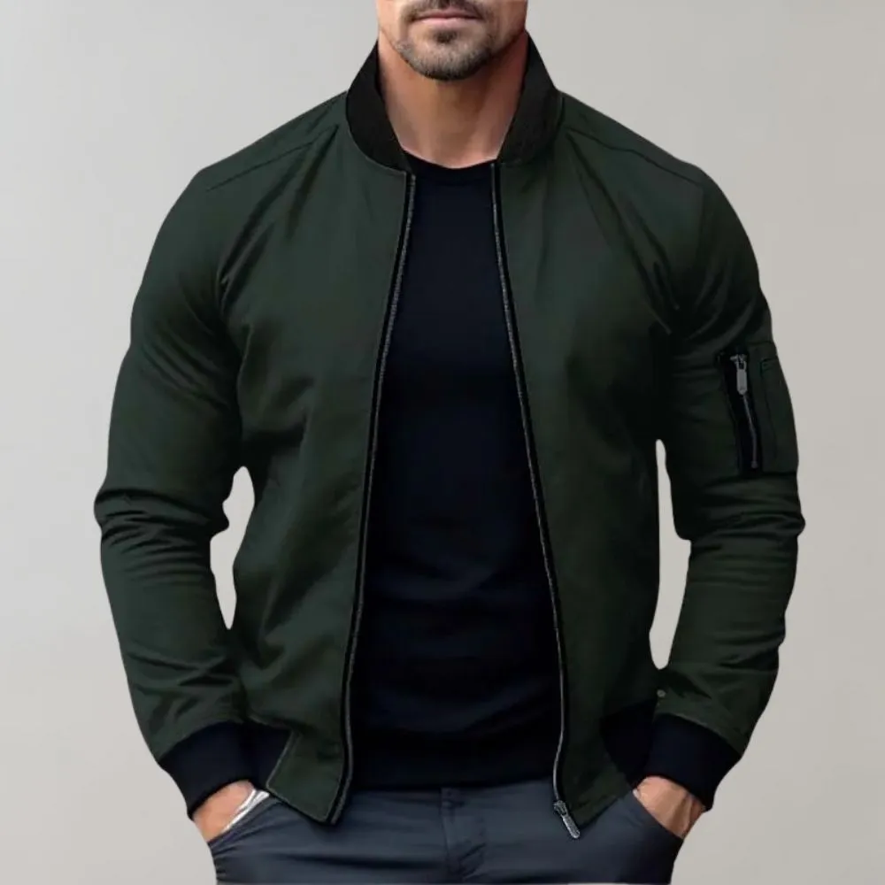 AeroShield™ | Men's All-Season Bomber Jacket | Lightweight, Breathable Fabric & Casual Style