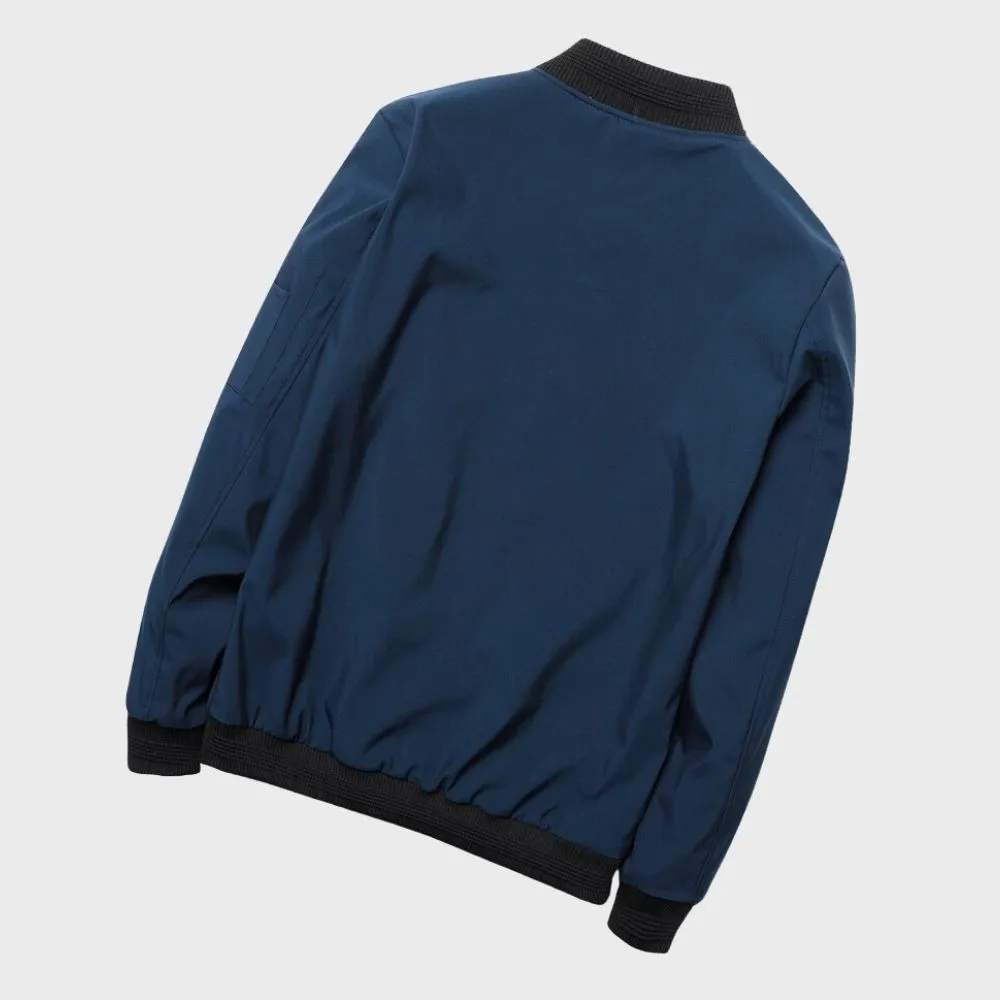 AeroShield™ | Men's All-Season Bomber Jacket | Lightweight, Breathable Fabric & Casual Style