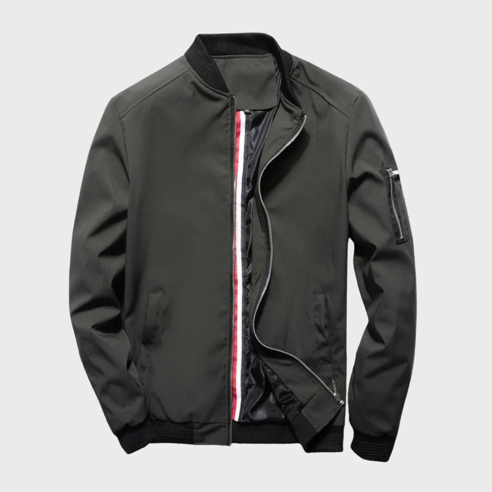AeroShield™ | Men's All-Season Bomber Jacket | Lightweight, Breathable Fabric & Casual Style