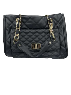 Aldo Large Black Quilted Shoulder Bag