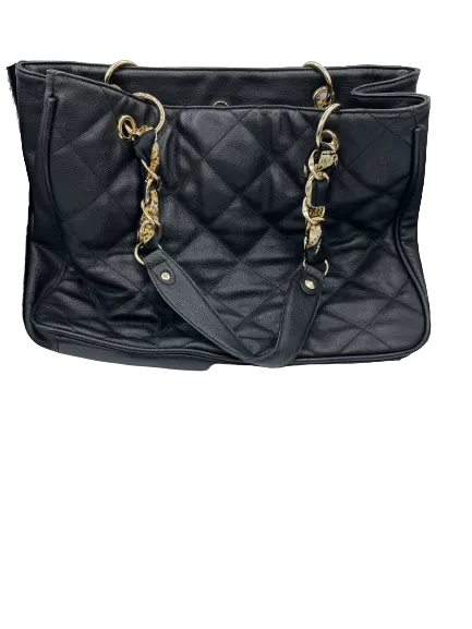 Aldo Large Black Quilted Shoulder Bag