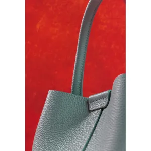 Aqua Valencia Leather Handbag