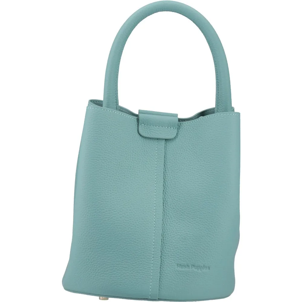 Aqua Valencia Leather Handbag