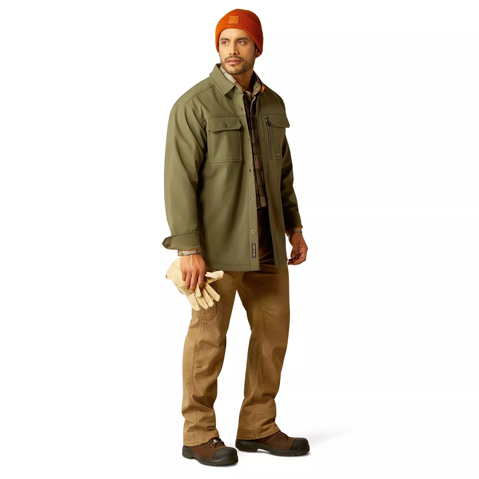 Ariat Men's Rebar DuraStretch Utility Beetle Softshell Shirt Jacket