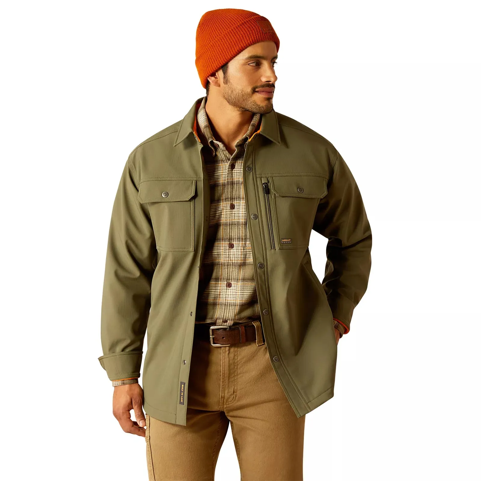 Ariat Men's Rebar DuraStretch Utility Beetle Softshell Shirt Jacket