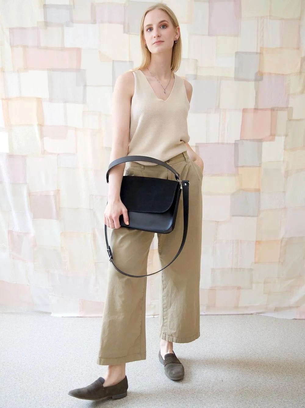 ASTORIA Handbag - Black Suede
