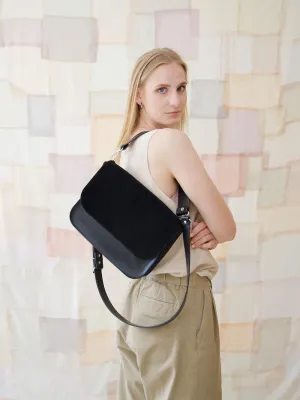ASTORIA Handbag - Black Suede
