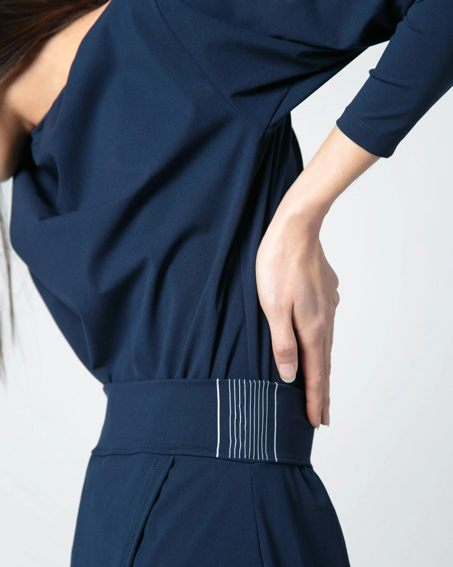Asymmetric high-stretch dress - new arrival