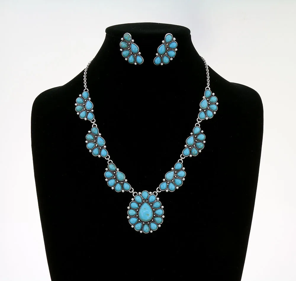 Atticus Fashion Half Circle Blossom Necklace or Earrings