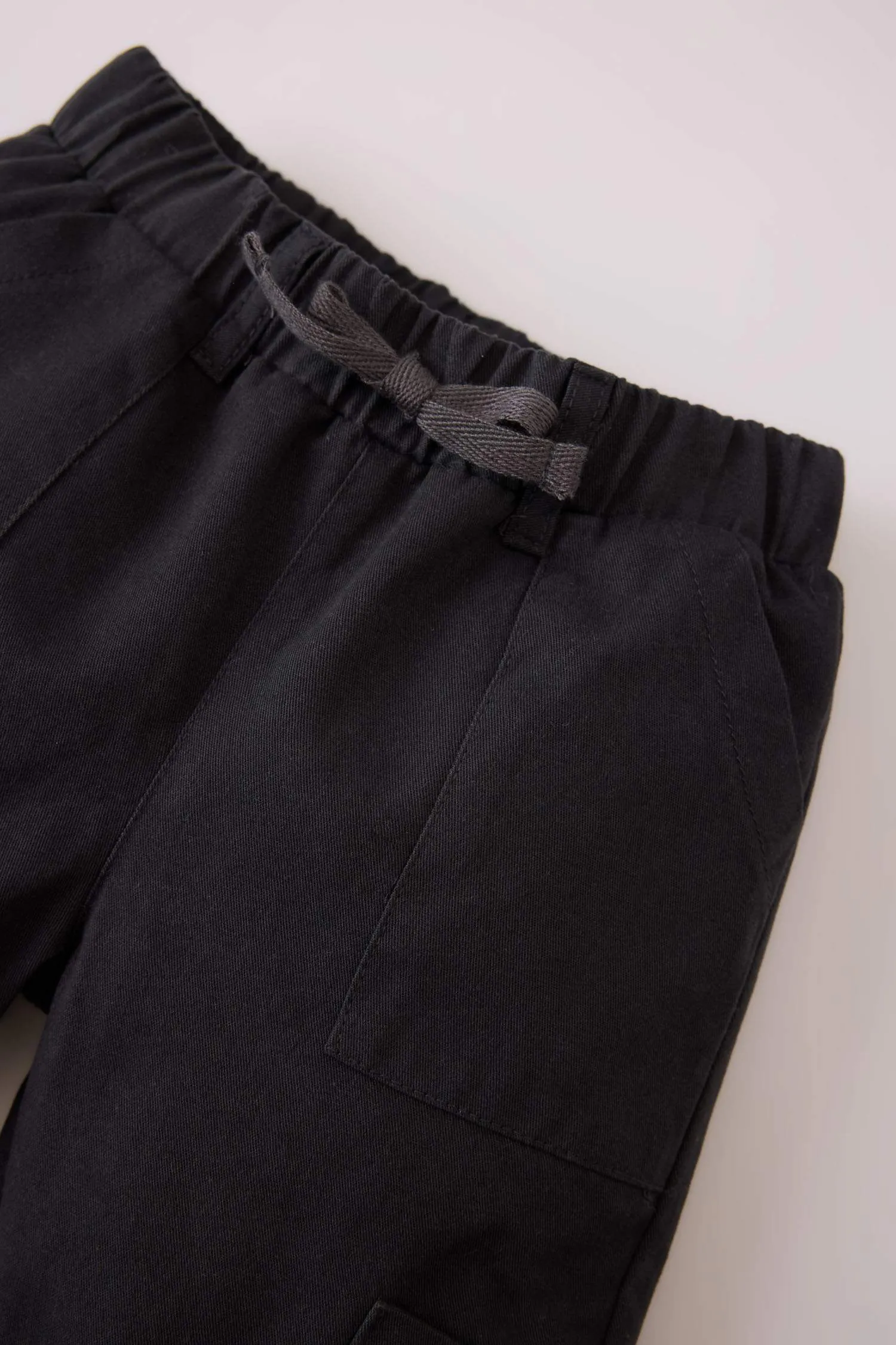 Baby Girl Cargo Cut-Off Gabardine Pants