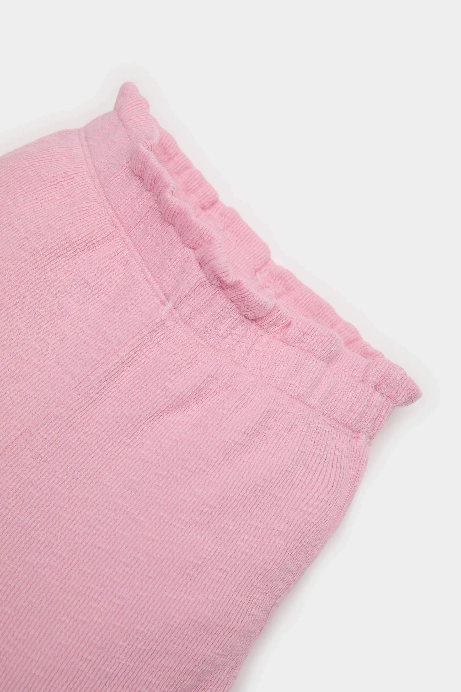 Baby Girl Wide Leg Wide Pleated Legs Eyelash Pants