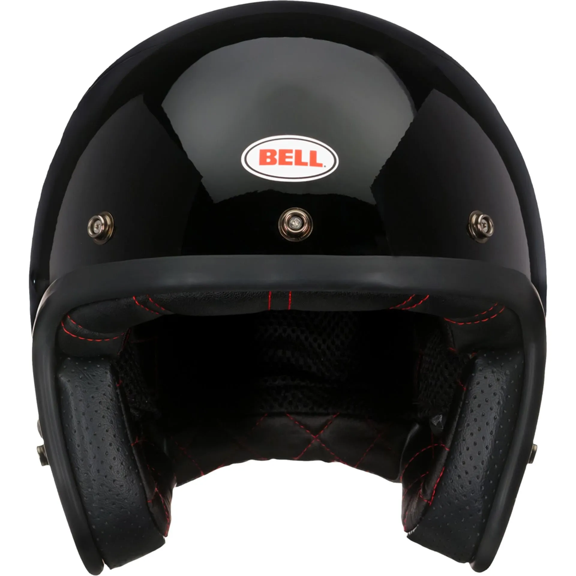 Bell Custom 500 Motorcycle Open Face and 3/4 Helmet Gloss Black
