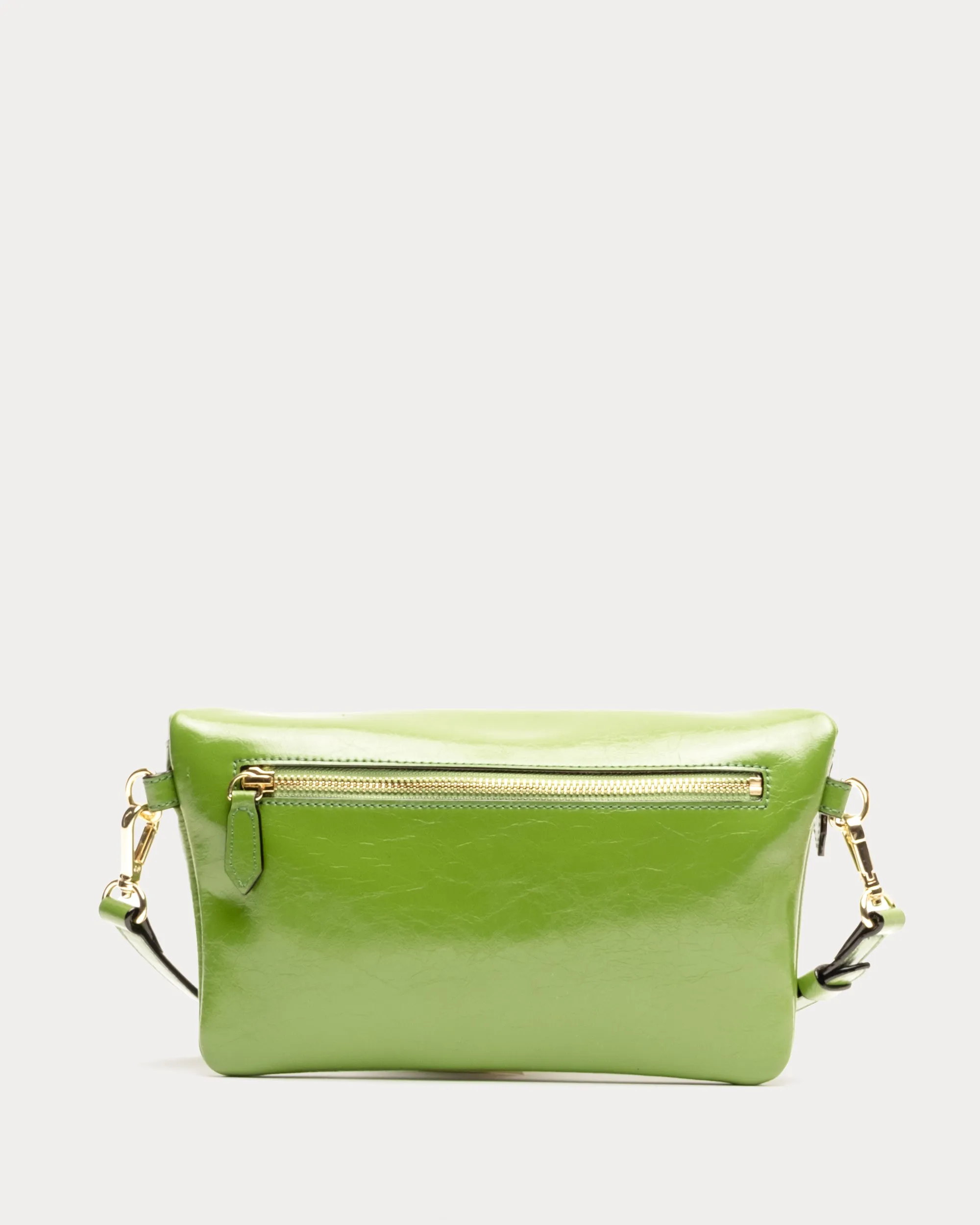 Billie Sling Bag - Crinkled Leather Green