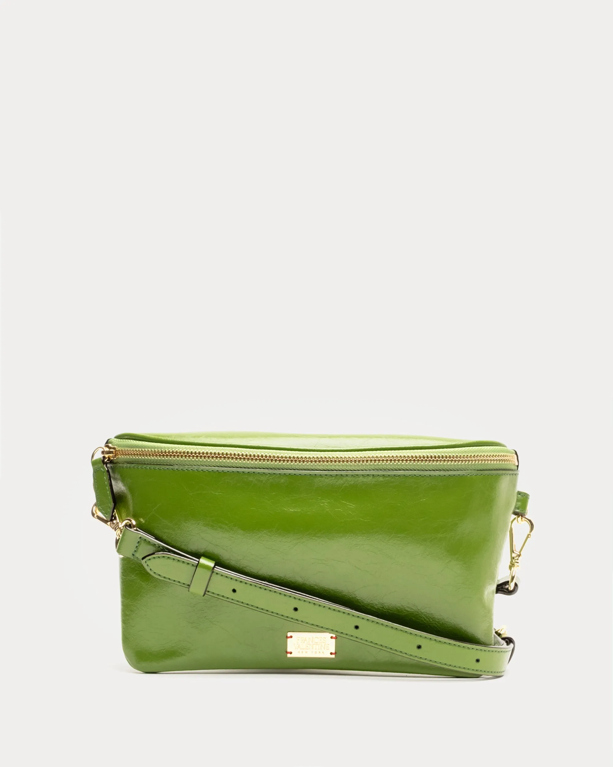 Billie Sling Bag - Crinkled Leather Green