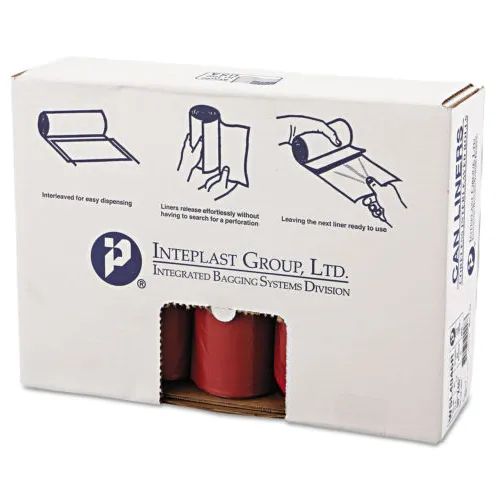 Biohazard Bags, 45 Gallon, 40"x46", 1.3Mil, Red (100EA/CA)