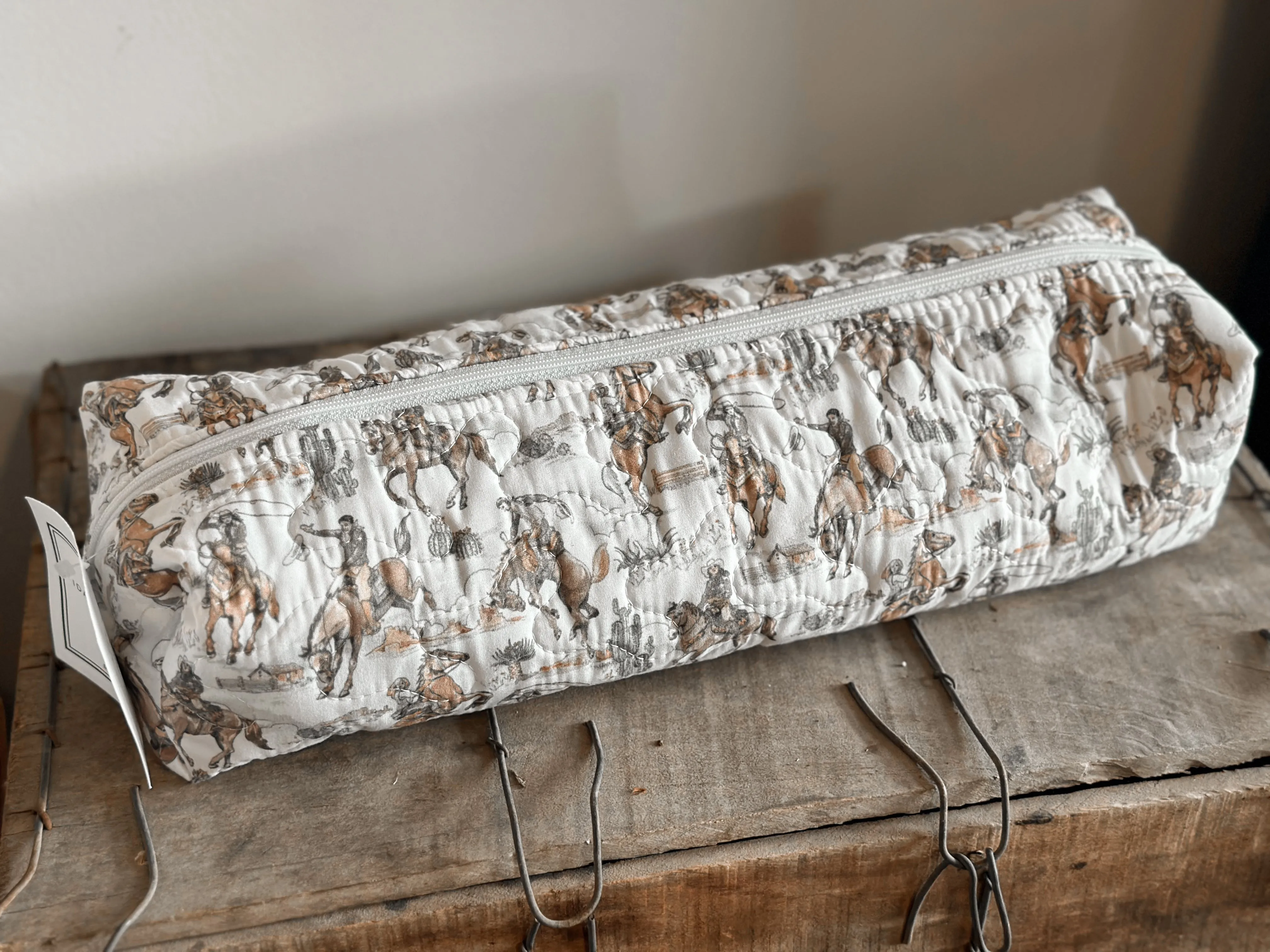 Birdie Neutral Quilted Hot Tools Bag