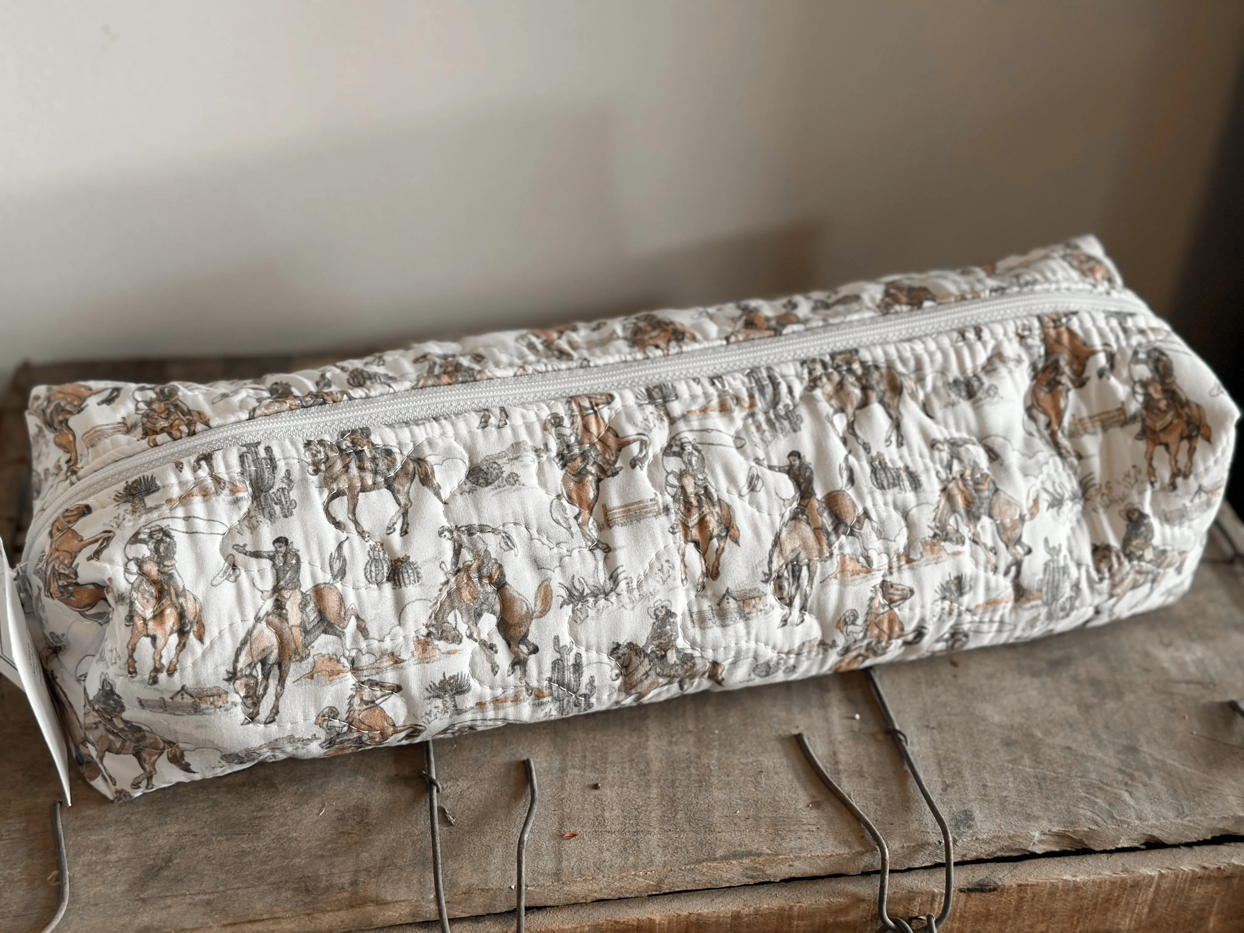Birdie Neutral Quilted Hot Tools Bag
