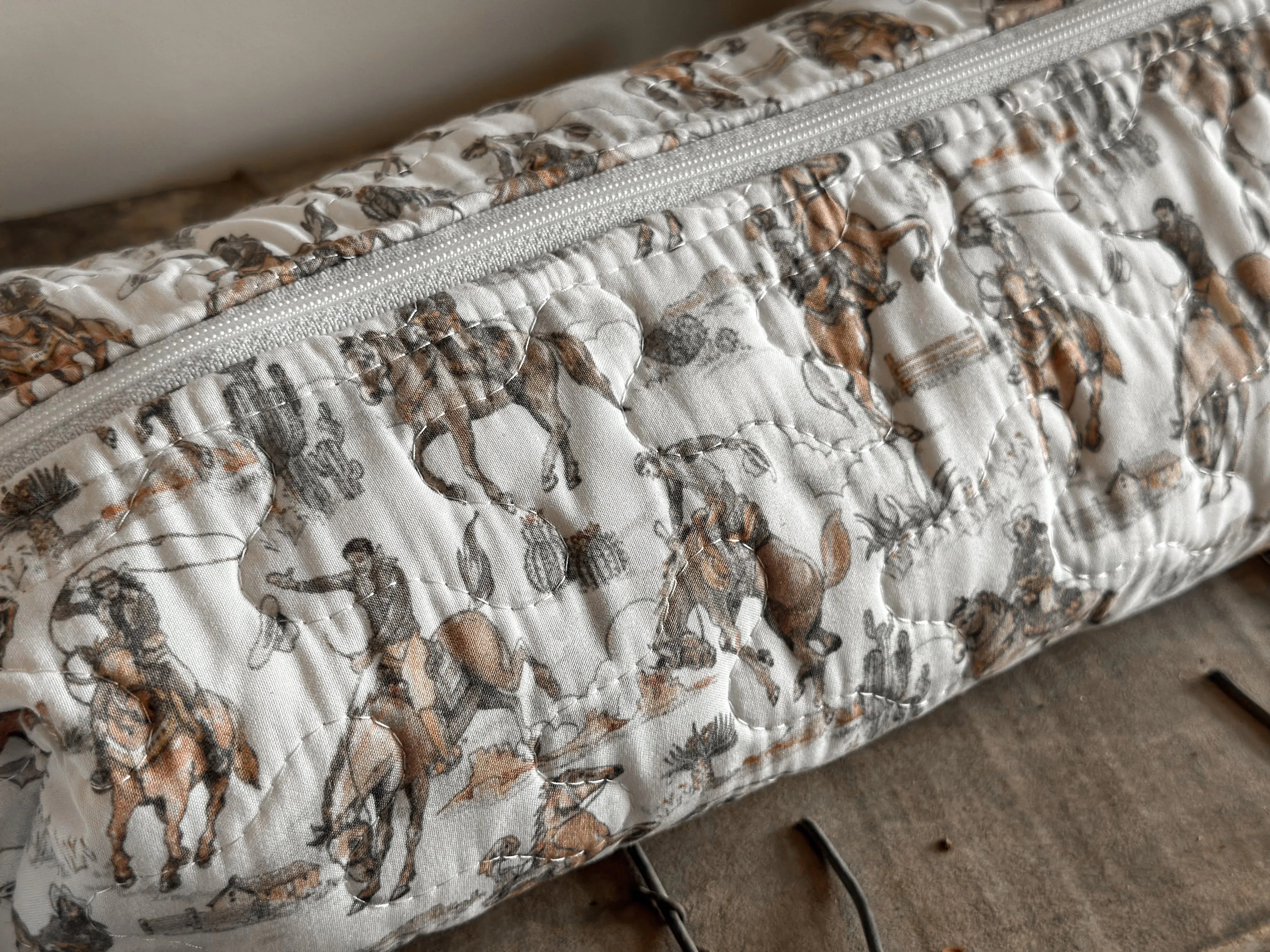 Birdie Neutral Quilted Hot Tools Bag
