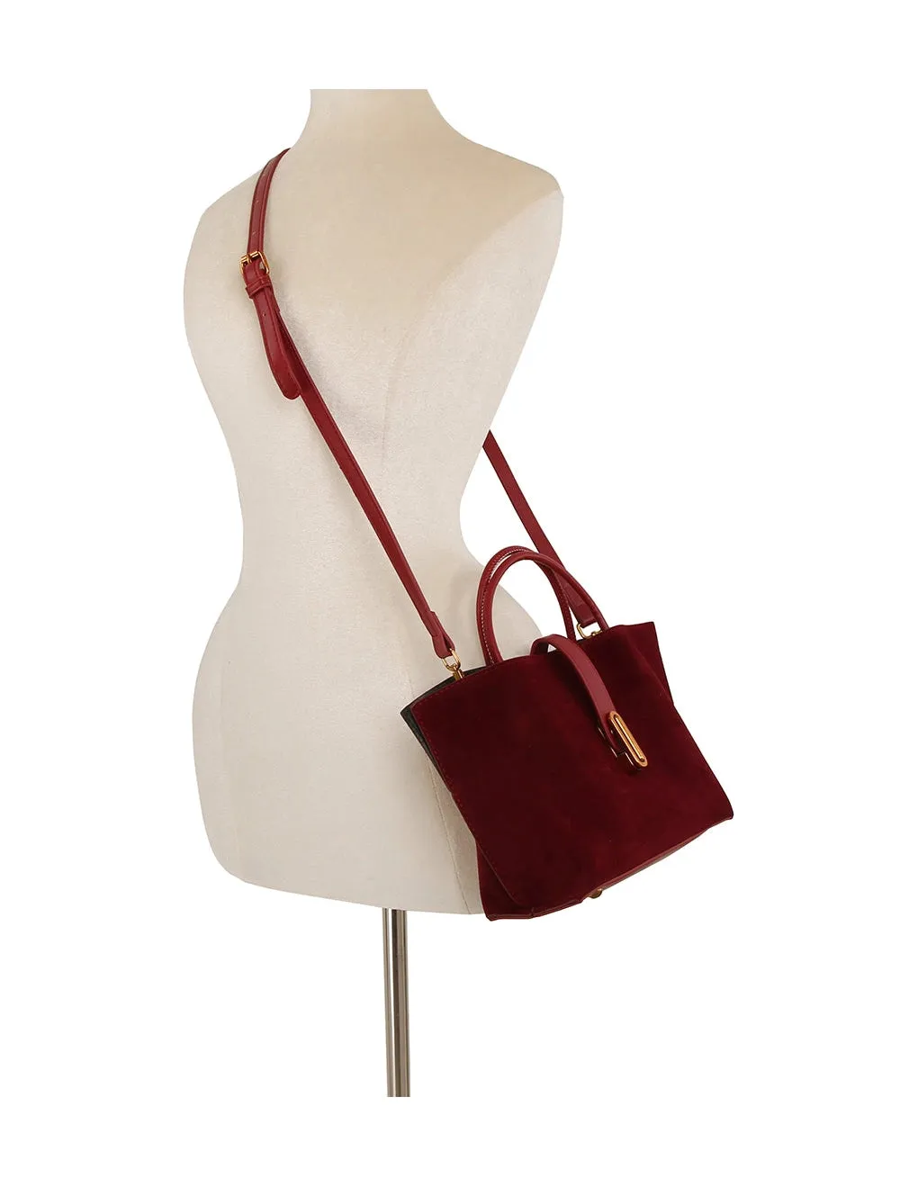 Black Suede Situation Mini Tote