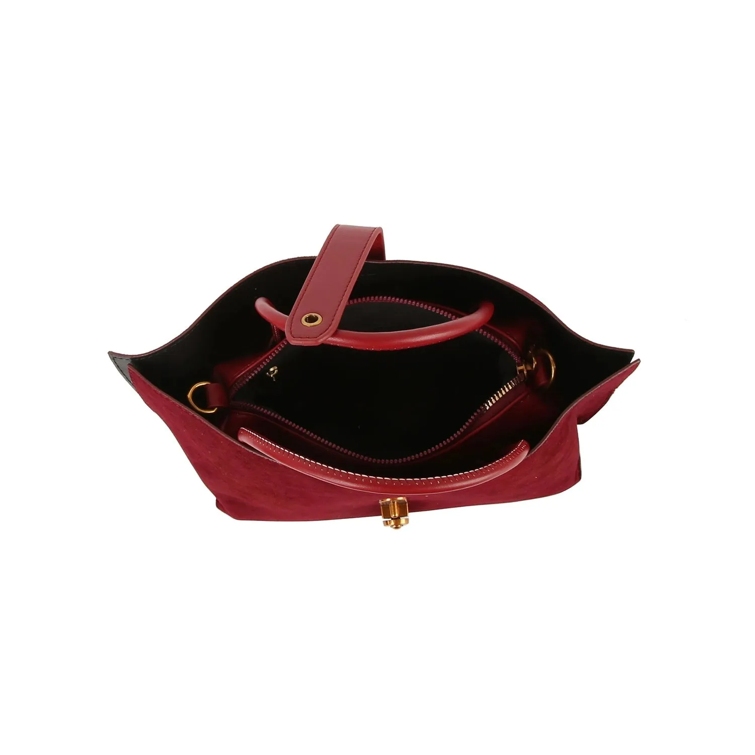 Black Suede Situation Mini Tote
