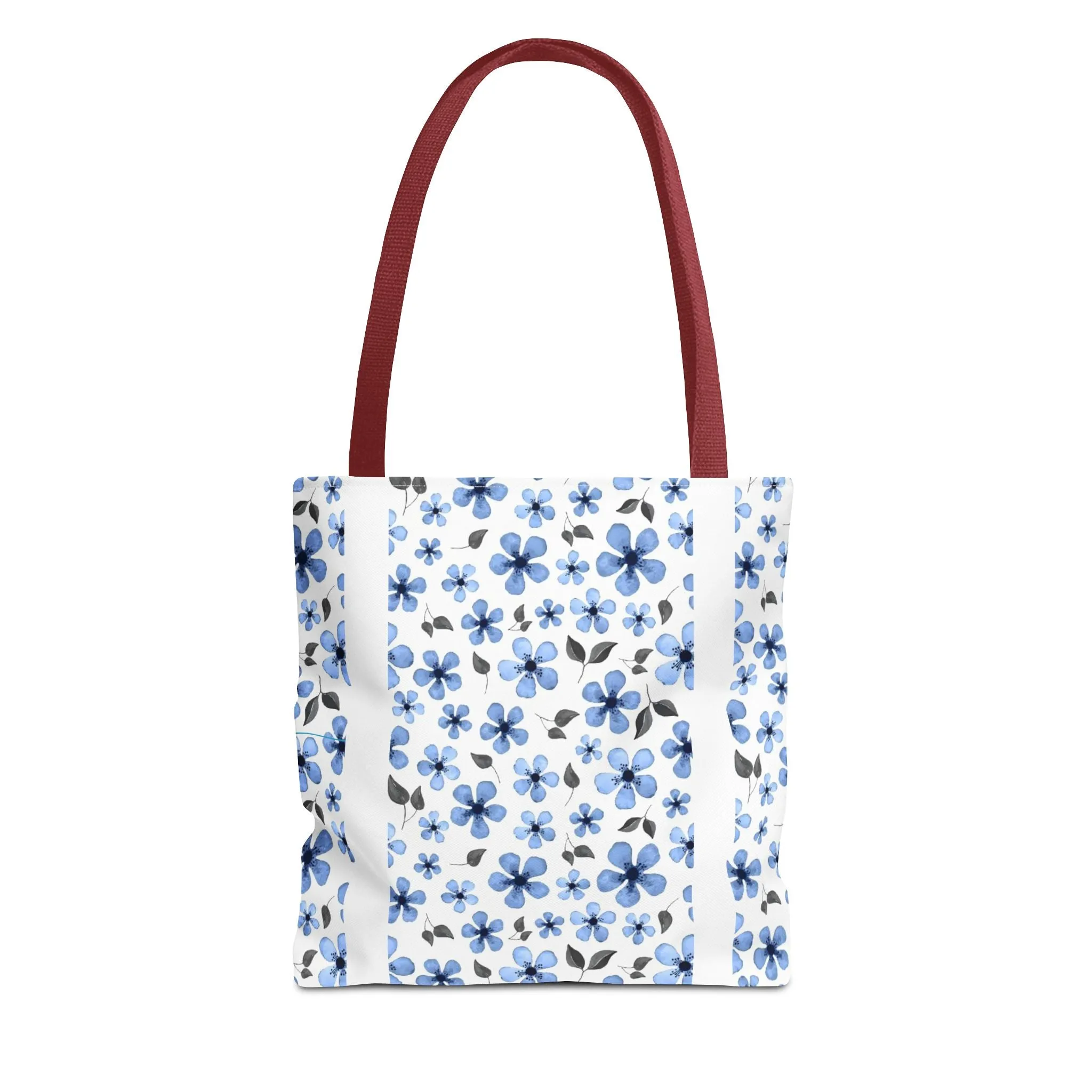 Blue Floral Tote Bag – Stylish & Versatile Carry-All for Everyday Use